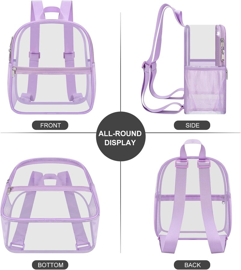 USPECLARE Clear Backpack Stadium Approved 12X11x6, Waterproof Clear Bag Stadium Backpack for Concert Work Sport Event - Image 5